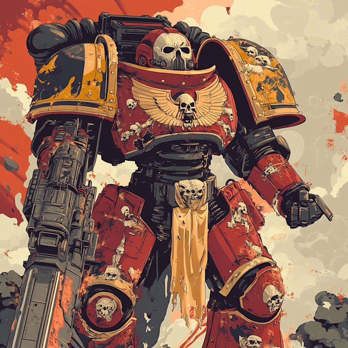 paint a warhammer illustration