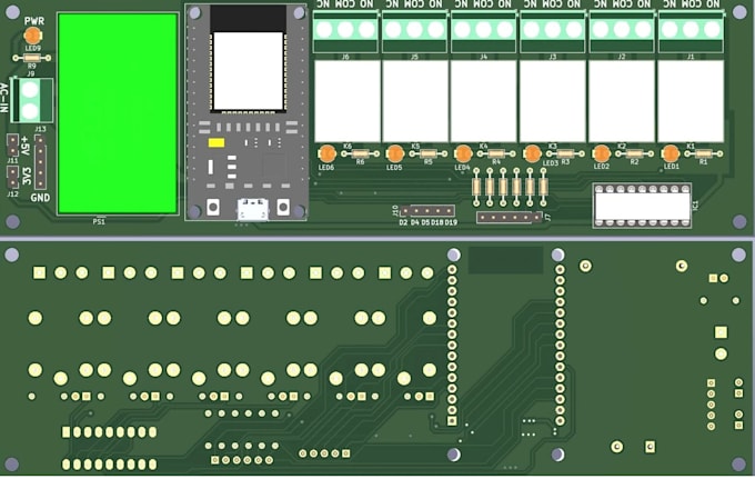 create pcb circuit design in proteus , eaglecad, easyeda,  and altium