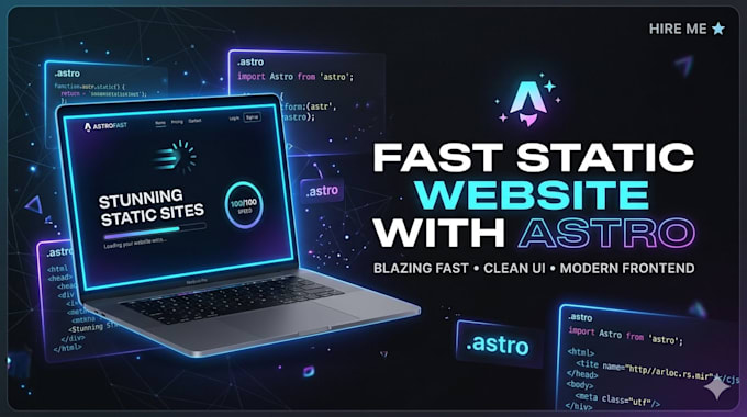 build a fast static site webpage with astro