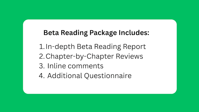 be your beta reader for crime, thriller, mystery novel