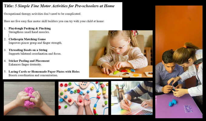 write occupational therapy content, blog posts, and articles