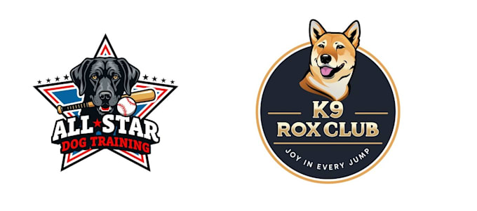 do modern animal dog pet care veterinary logo