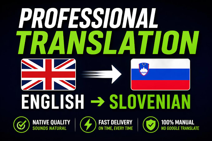 translate english to slovenian and slovenian to english