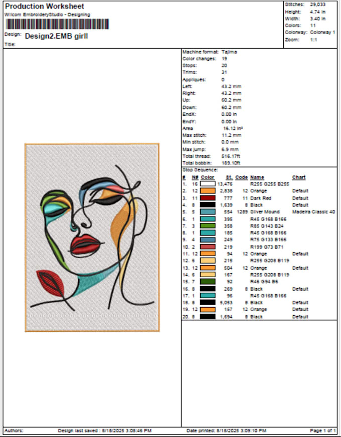do embroidery digitizing into dst, pes, jef, emb in 1 hour