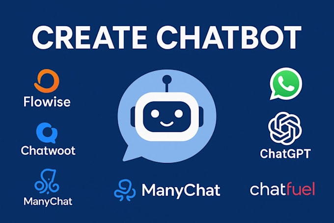 create chatbot using flowise  chatwoot whatsapp api manychat chatgpt chatfuel