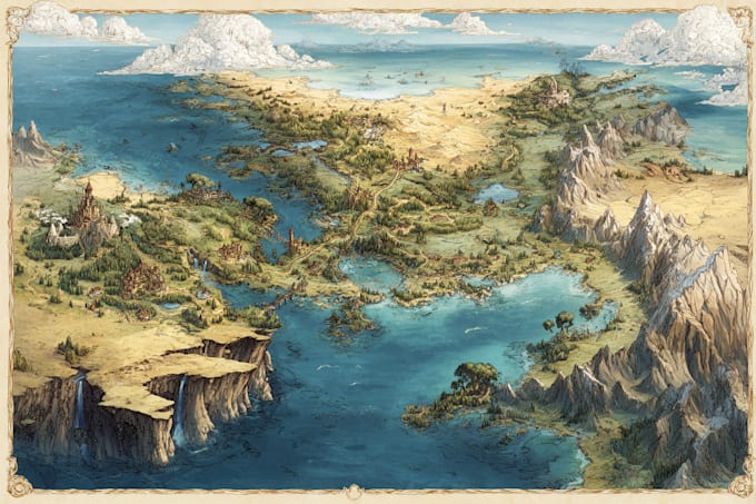 design create your fantasy map, world map, battle map dnd