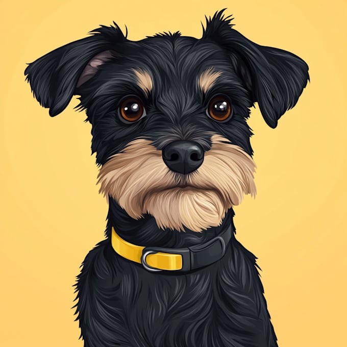 draw custom pet portrait, dog portrait, cat portrait drawing