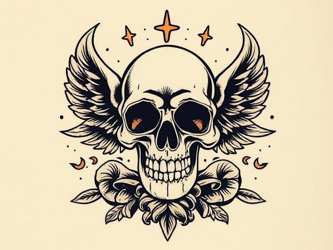 create awesome old school tattoo style design