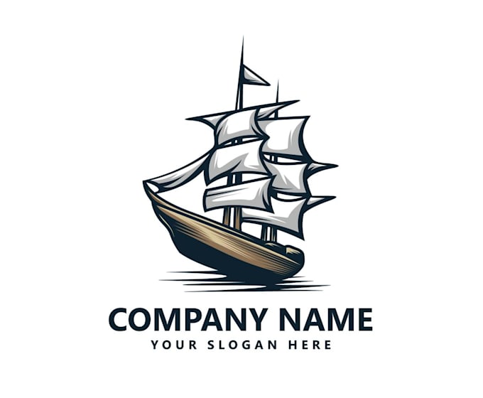 design modern sailing logo