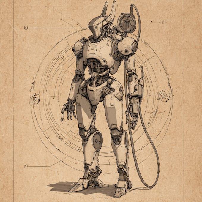 do star wars sci fi character, alien, robot, mecha art