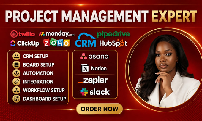 setup monday CRM notion clickup asana trello dubsado crm clickup n8n zoho crm