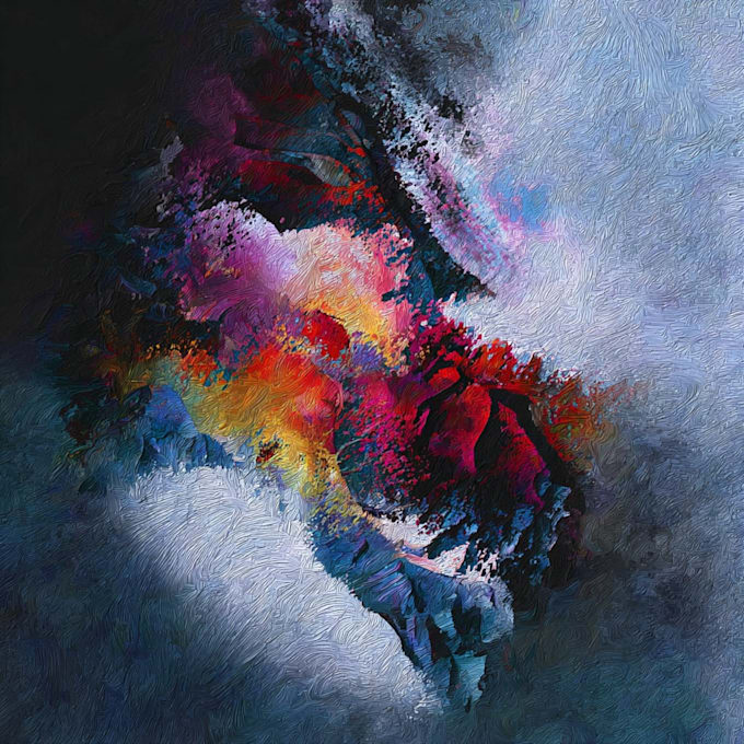 create a unique abstract art for you