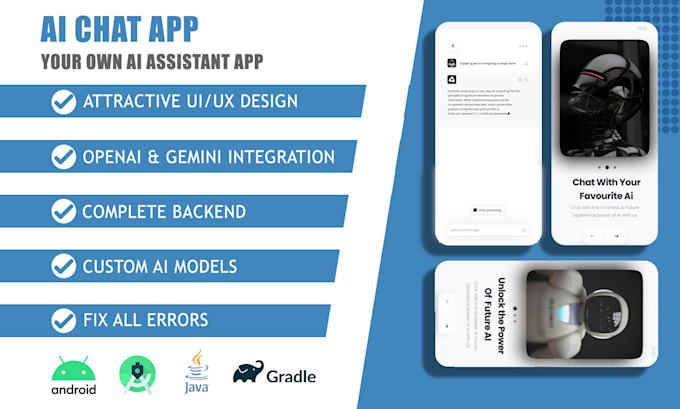develop an android ai chatbot app with chatgpt, gpt API, and openai integration