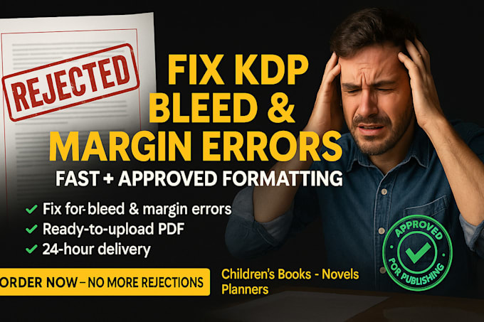 fix kdp book bleed and margin errors layout formatting issue for book publishing
