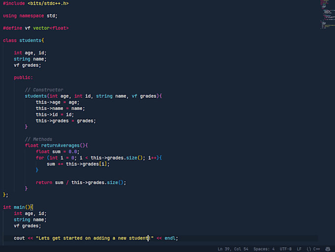 code custom efficient algorithms in python or cpp