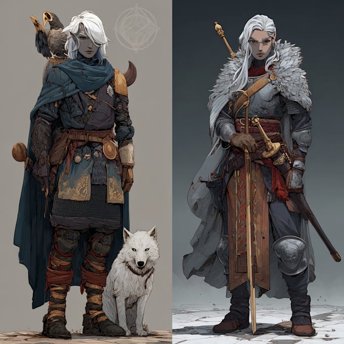 design a dnd character art and dnd character art