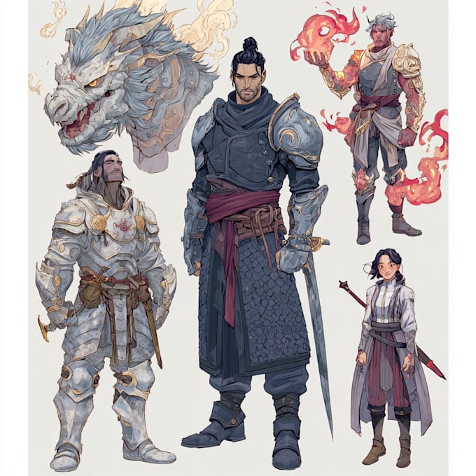 dnd character art, illustration, commission art