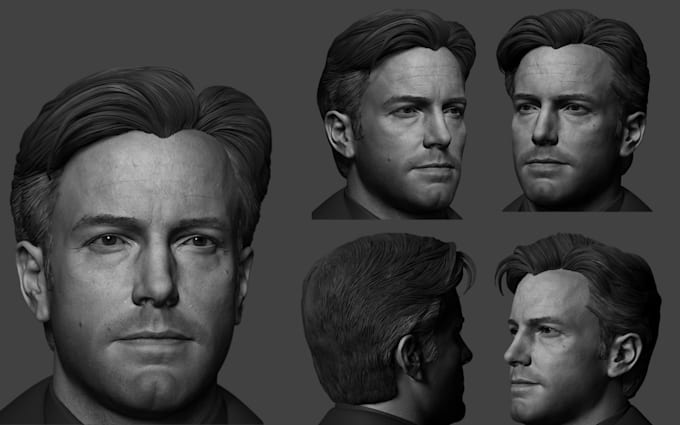 Sculpt 3d realistic head 3d bust 3d face portrait full body model for ...