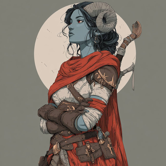 Draw your dnd character art illustration by Yacoache | Fiverr