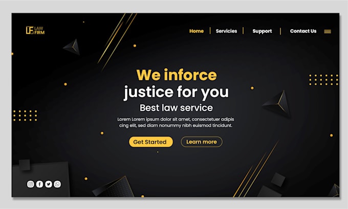 create landing page and complete wordpress website