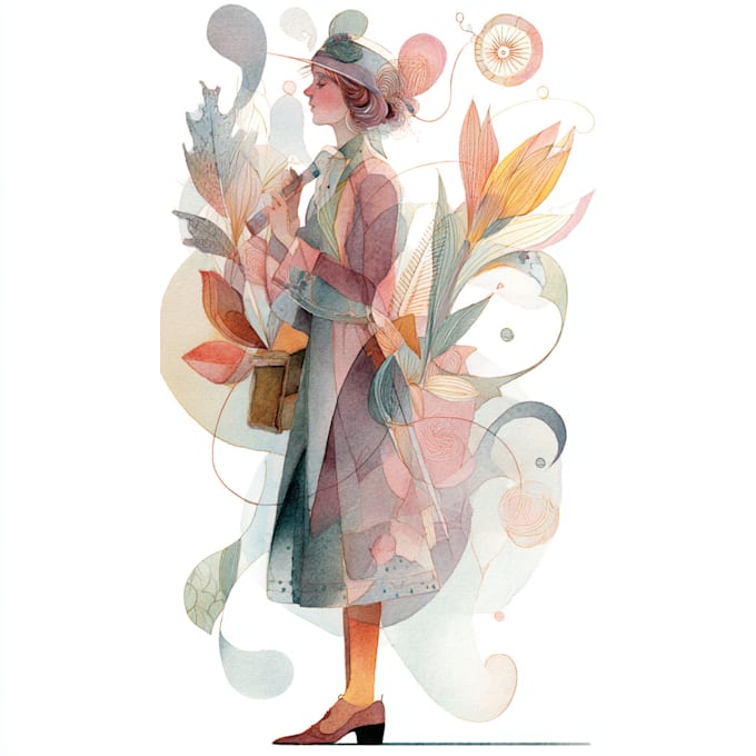 draw your portrait in a watercolor