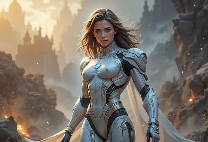 create your fantasy science fiction superhero character