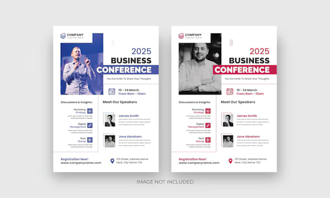 do one page business conference flyer design in 24hours