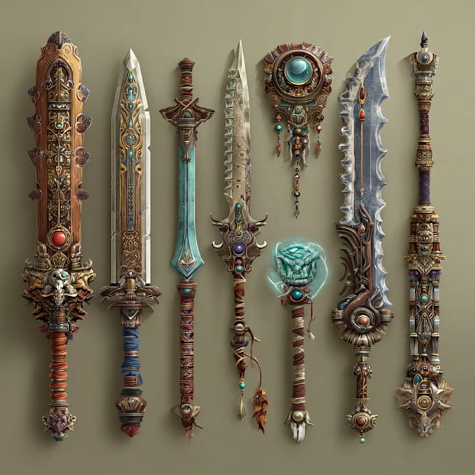 make amazing weapons and props design for you