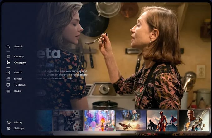 develop iptv app, smart tv app, android tv app, ott app, iptv ios, vidaa tv