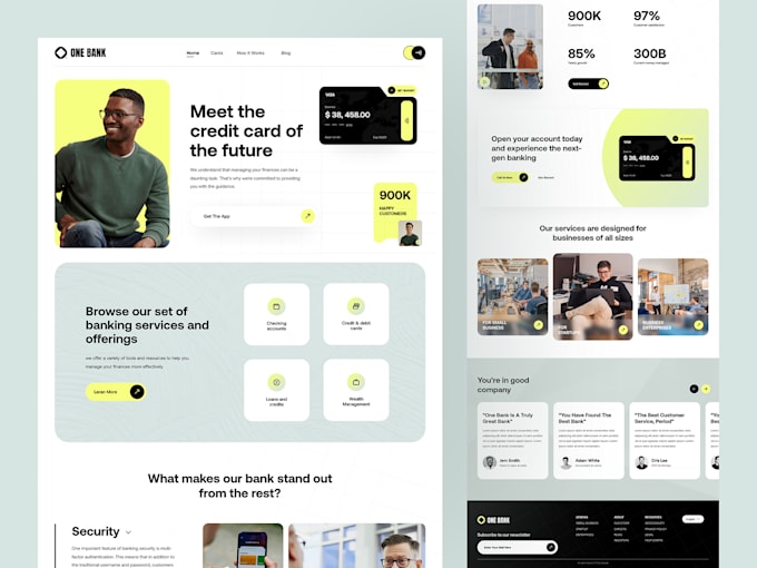 make a professional landing page