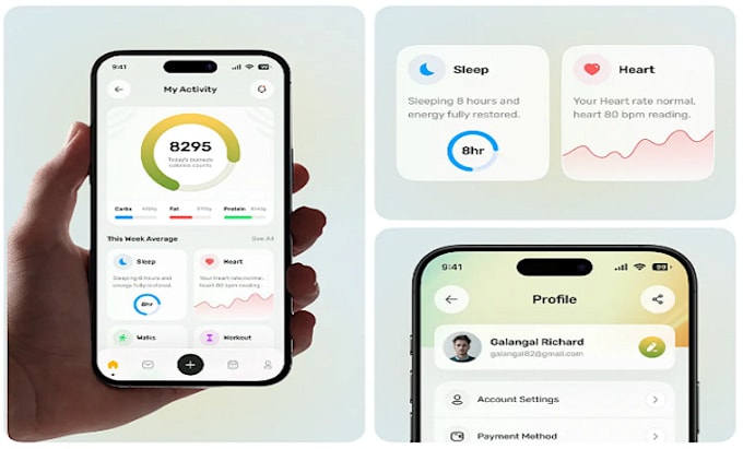 Develop ai calories tracker app, nutrition tracker app, health tracker ...