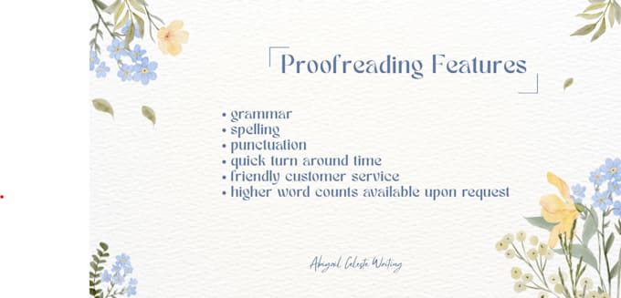 proofread your shortform work