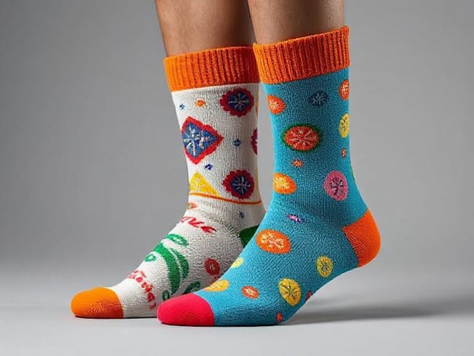 draw unique socks design for your brand