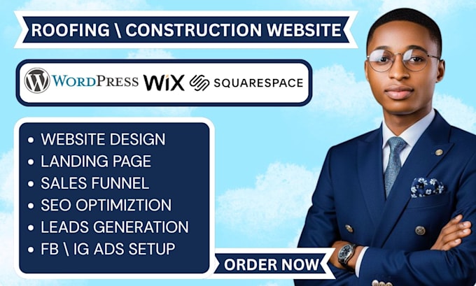 build roofing website construction contractor website hvac website handyman