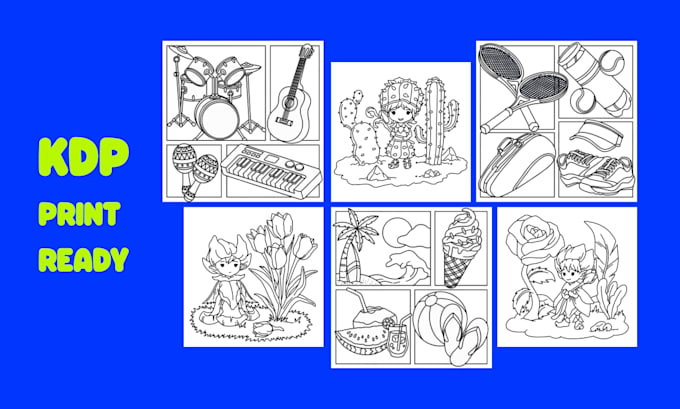 draw cozy coloring book pages for amazon KDP and etsy