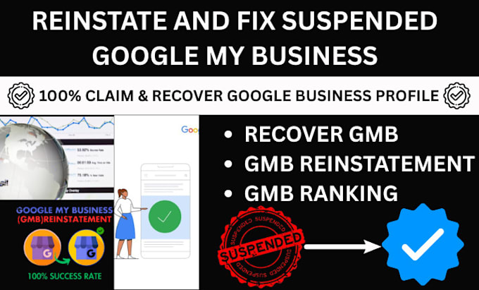 reinstate and fix suspended google business profile recover gmb unsuspend gmb