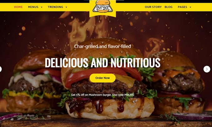 design meal delivery website food delivery website meal prep shopify store