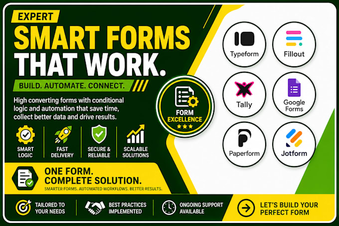 build typeform fillout tally google forms paperform jotform logic API automation