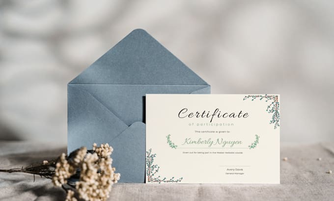 design print ready editable certificates in canva