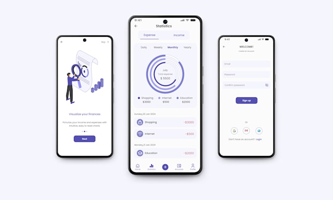 Design modern, user friendly uiux for mobile app in figma by Uiux_by ...