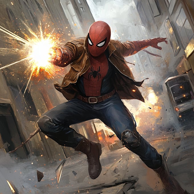 draw comic book illustration or comic storyboard