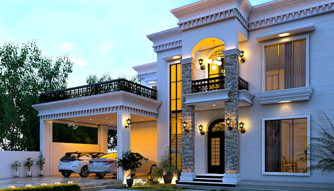 create a 3d elevation of your house in sketchup