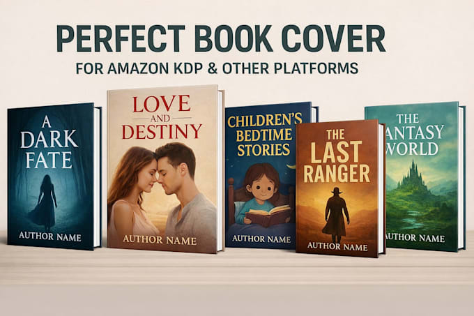 design a professional amazon KDP book cover