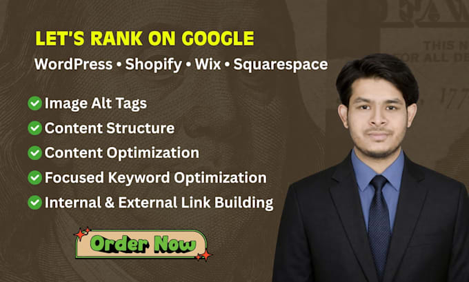 upload and SEO optimize content for wordpress, shopify, wix and squarespace