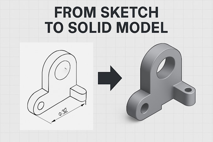 Convert 2d drawings to 3d models by Mathew4323 | Fiverr