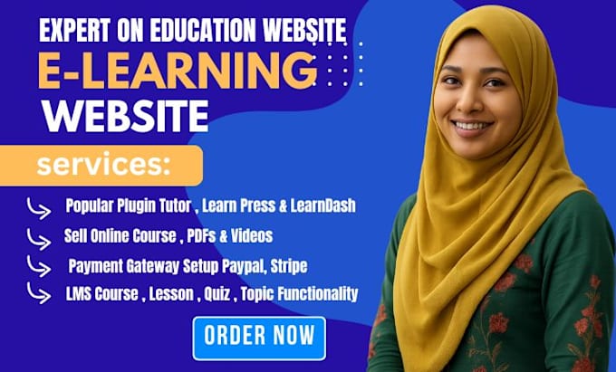make educational website ims website by tutor ims or learndash or buddypress