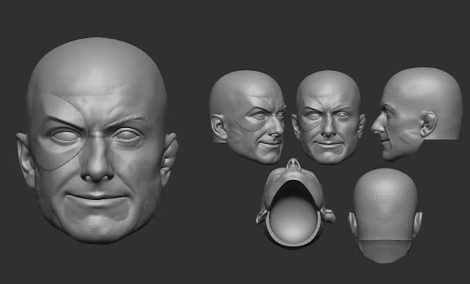 Sculpt printable 3d head, 3d head sculpting, 3d head bust, 3d bust ...
