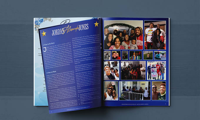 funeral program booklet and obituary design