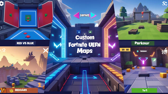 create uefn fortnite red vs blue 1v1 2v2 tycoon parkour bedwars maps