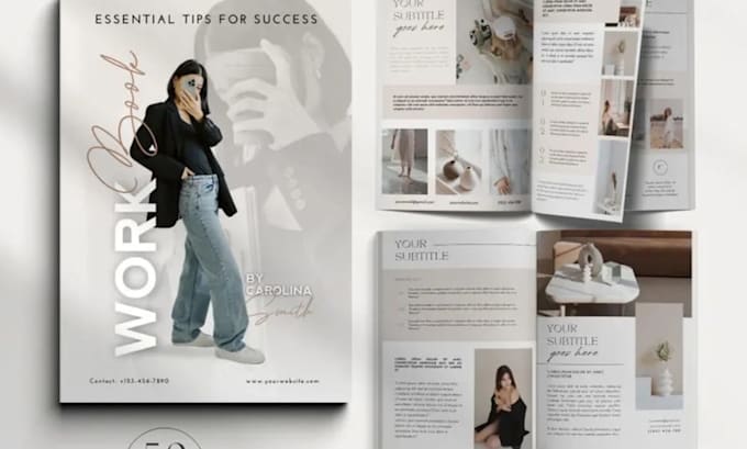 design editable german canva ebook, workbook design, pdf layout, german journal